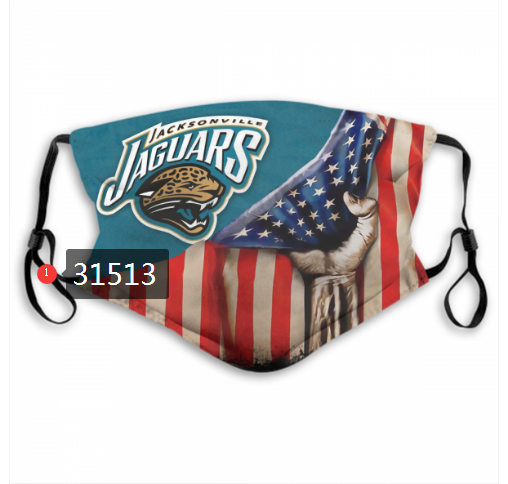 NFL 2020 Jacksonville Jaguars #73 Dust mask with filter->nfl dust mask->Sports Accessory